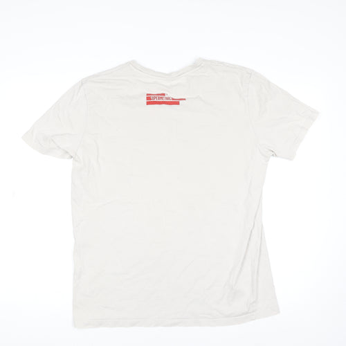 Supermetrics Men White SUPERSCAPE 2021 Graphic Cotton T-Shirt M