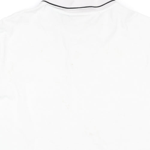 Calvin Klein Men's White Slim Fit Polo Shirt Size M