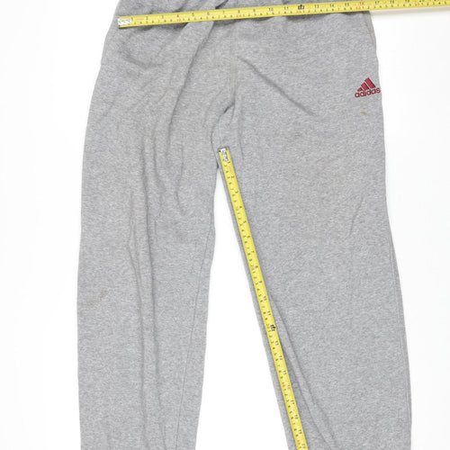 adidas Mens Grey M Regular Fit Sweatpants Joggers Activewear