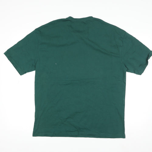 Jameson Carter Men's Green Logo T-Shirt Size L Casual Crew Neck