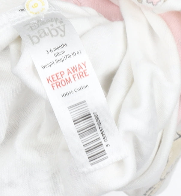 Disney Baby Unisex White 3-6 Months Bambi Cotton Romper Playsuit