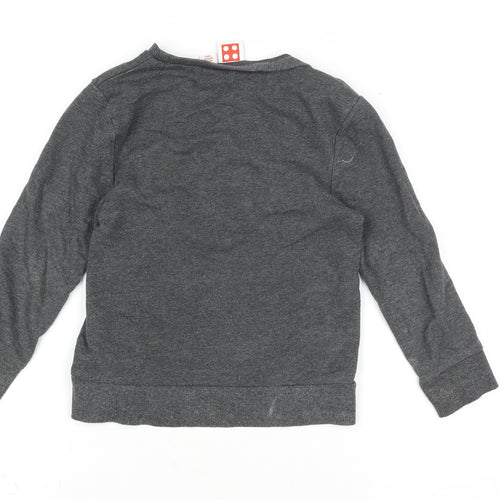 LEGO Boys Grey Ninjago Long Sleeve Pullover T-Shirt 5-6 Years