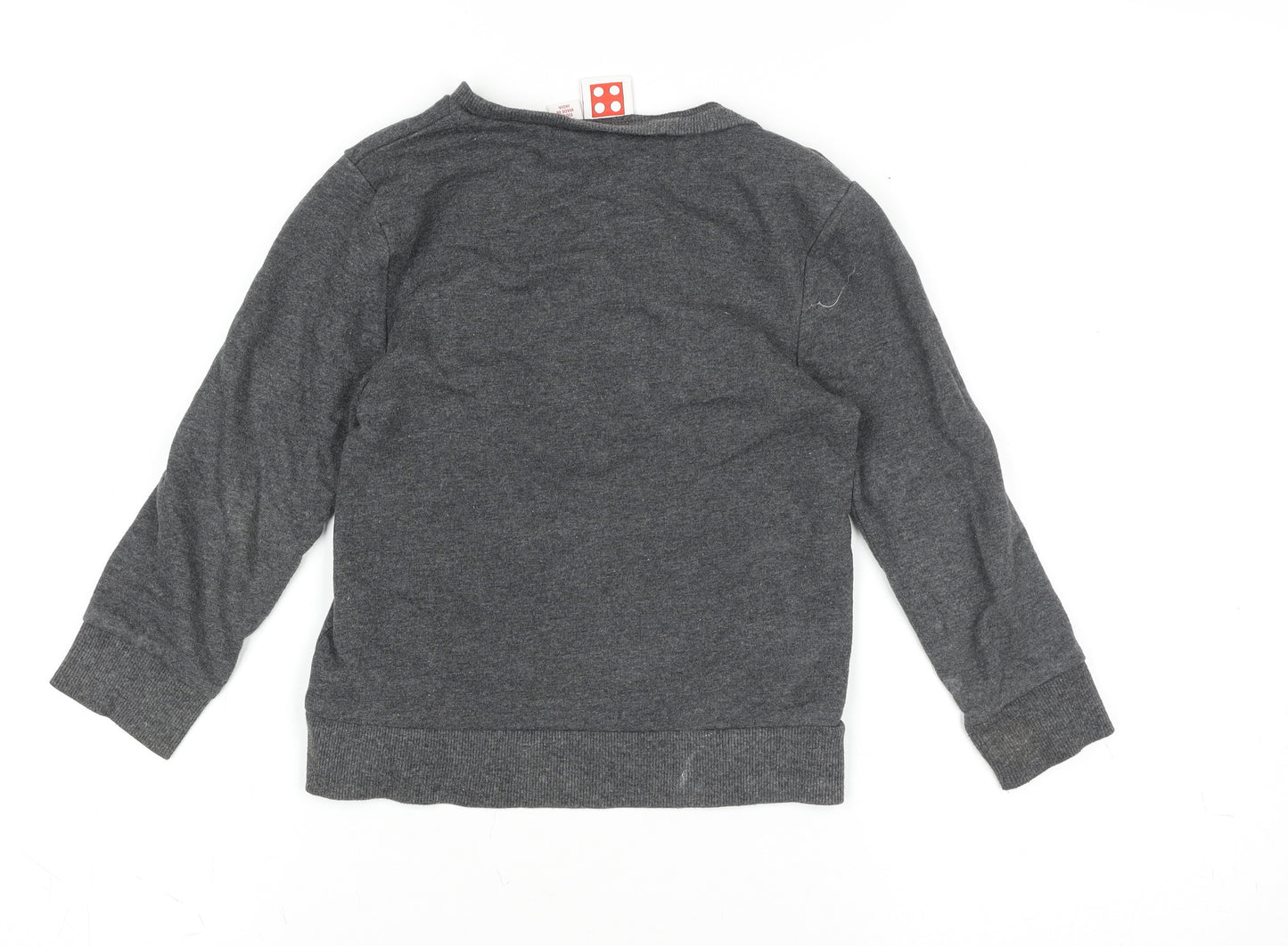 LEGO Boys Grey Ninjago Long Sleeve Pullover T-Shirt 5-6 Years