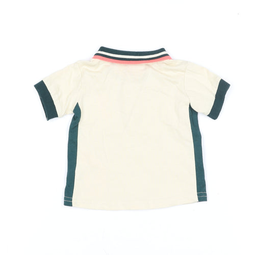 Liverpool FC Beige Baby Polo Babygrow 0-3 Months Short Sleeve Cotton