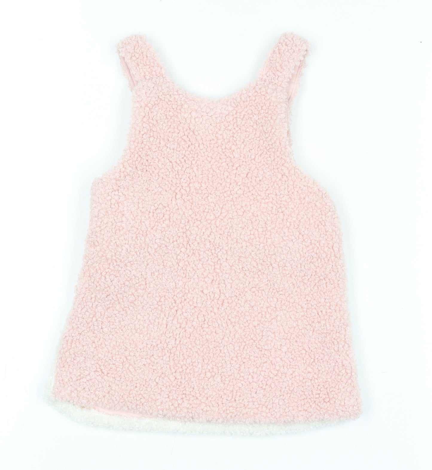 F&F Fred & Flo Pink Unicorn Fleece Sleeveless Pullover Jumper 3-6 Months
