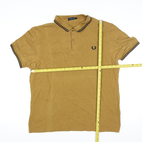 Fred Perry Men's Brown XL Cotton Polo Shirt Classic Style