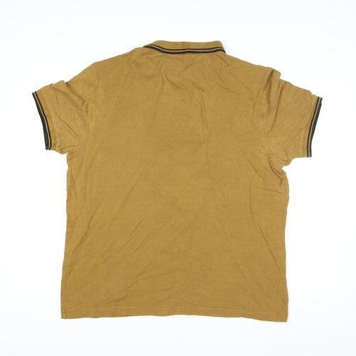 Fred Perry Men's Brown XL Cotton Polo Shirt Classic Style