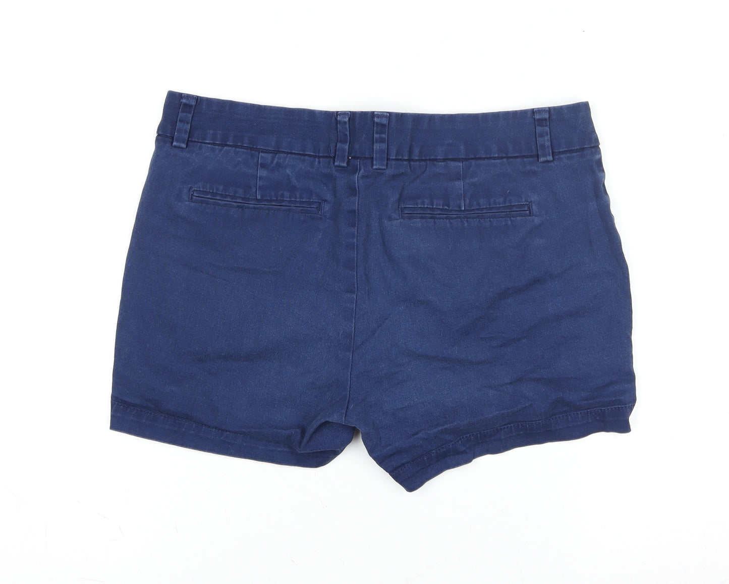 a.n.a A New Approach Women Blue Size 6 Twill Chino Shorts Stretch Casual