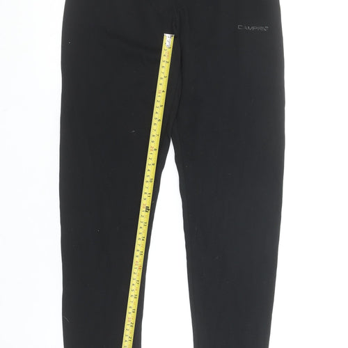 Campri Women’s Black Sports Base Layer Leggings Size 12