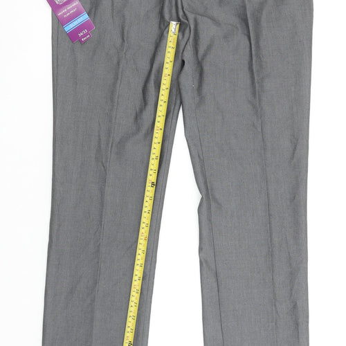 Dunnes Stores Men's Grey Slim Fit Dress Pants 34W 33L Trouser