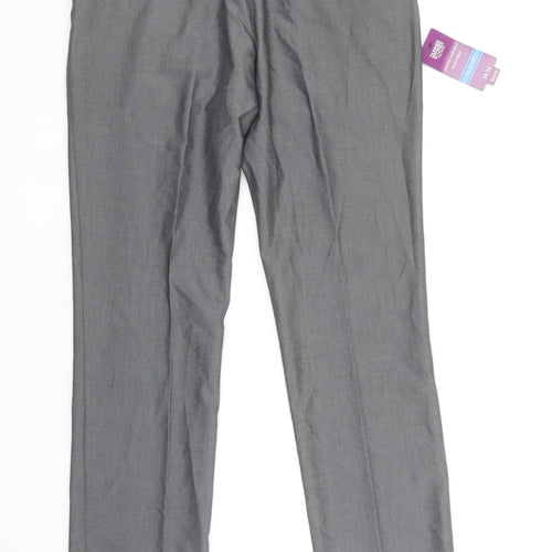 Dunnes Stores Men's Grey Slim Fit Dress Pants 34W 33L Trouser