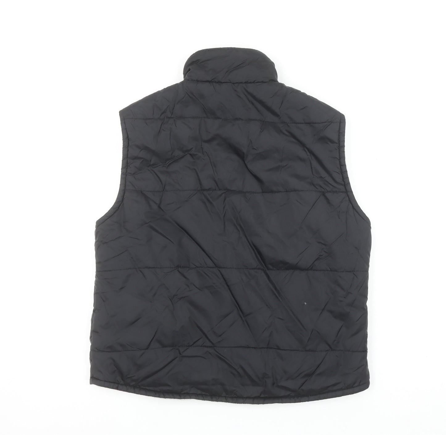 NL Active Women's Black Puffer Waistcoat M Quilted Sleeveless Zip Up