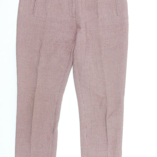 Carolyn Donnelly The Edit Womens Multicoloured Check Cropped Slim Trousers UK 12