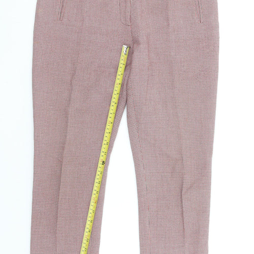 Carolyn Donnelly The Edit Womens Multicoloured Check Cropped Slim Trousers UK 12