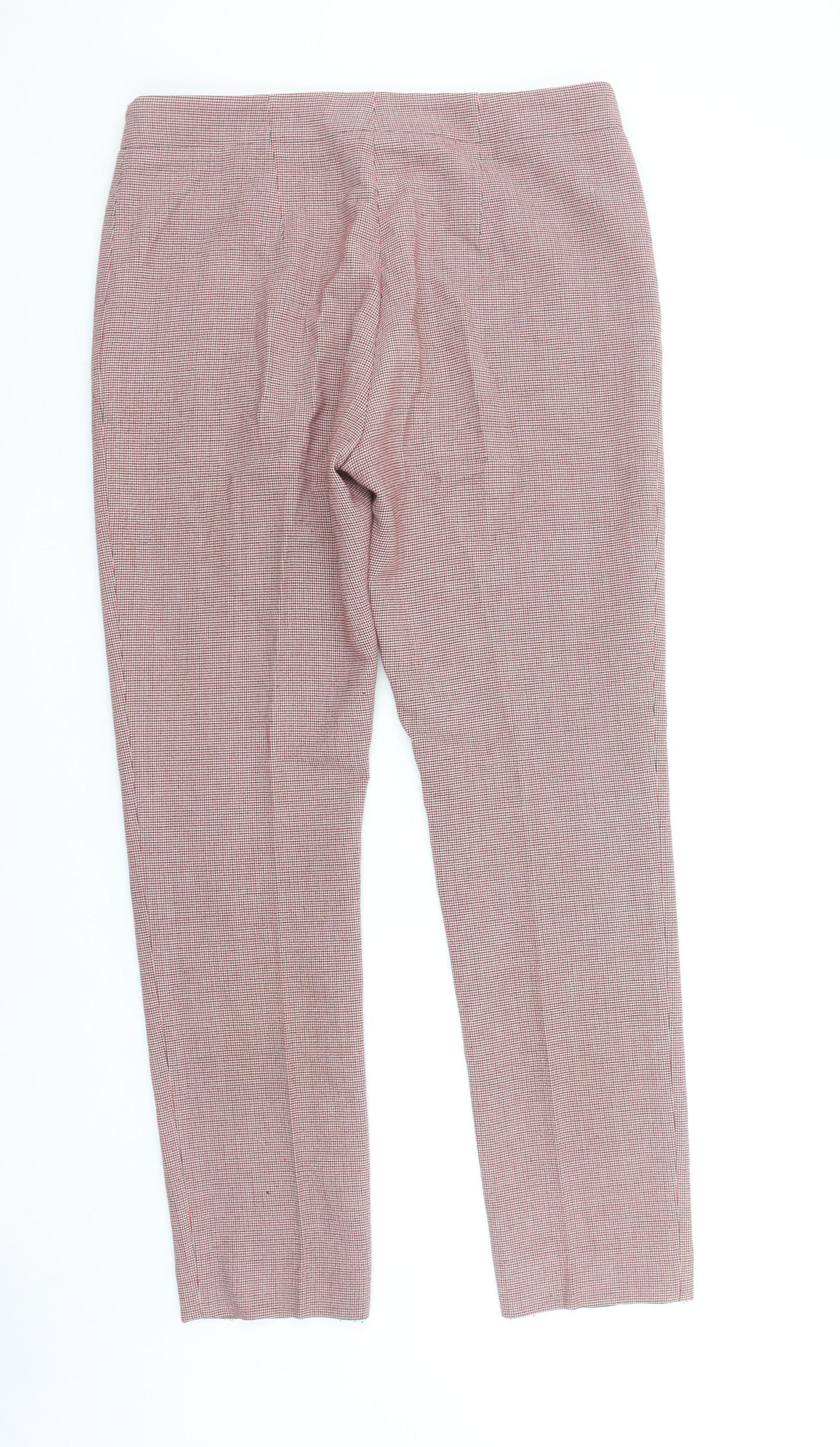 Carolyn Donnelly The Edit Womens Multicoloured Check Cropped Slim Trousers UK 12
