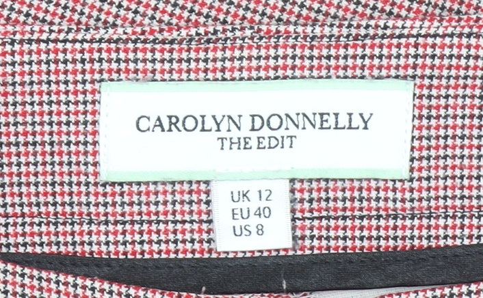 Carolyn Donnelly The Edit Womens Multicoloured Check Cropped Slim Trousers UK 12