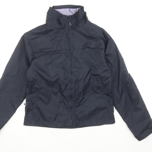 BLOX Womens Blue Lightweight Windbreaker Jacket Size 10
