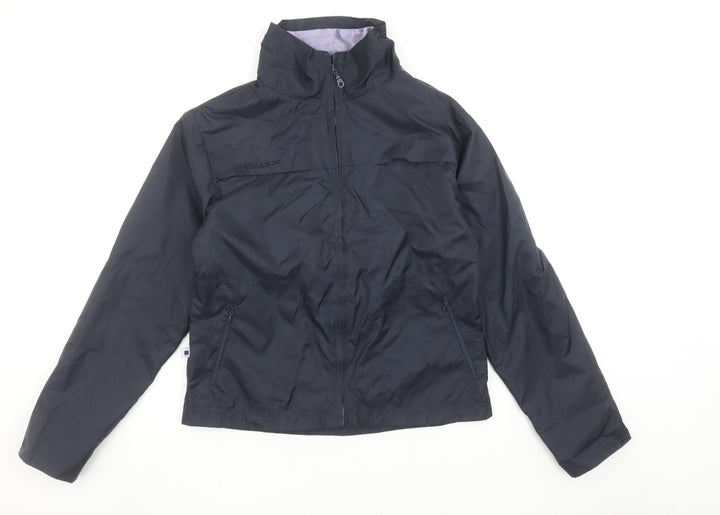 BLOX Womens Blue Lightweight Windbreaker Jacket Size 10