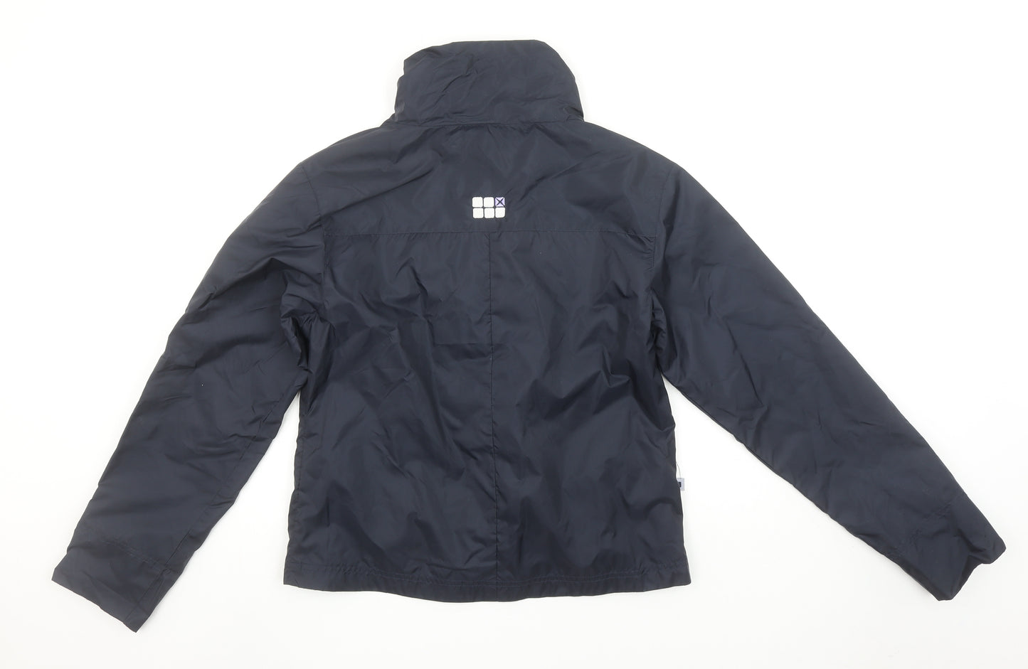 BLOX Womens Blue Lightweight Windbreaker Jacket Size 10