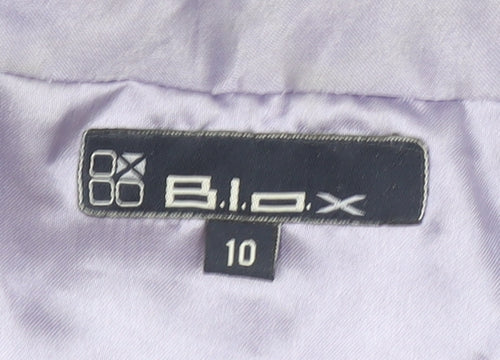 BLOX Womens Blue Lightweight Windbreaker Jacket Size 10