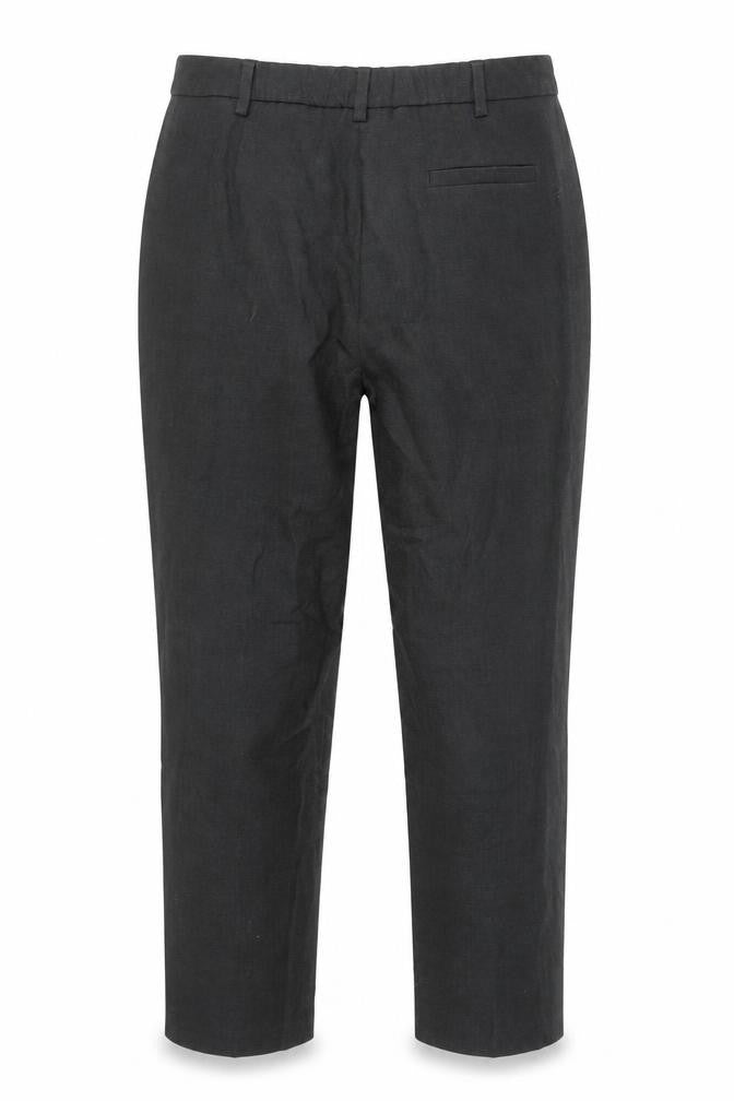 Marks and Spencer Women's Grey Classic Straight Leg Trousers Size 10 Short