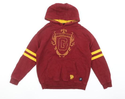 Marks & Spencer Girls Red Gryffindor Hoodie 12-13 Years Pullover Fleece
