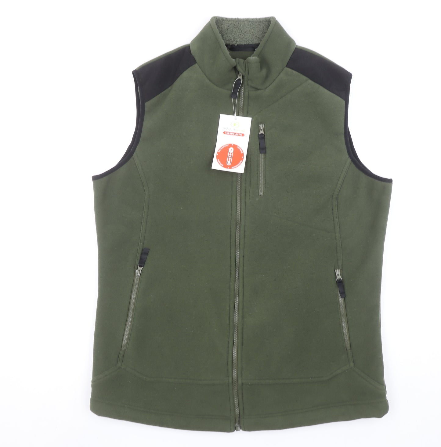 DamartSport Women Green 3XL Fleece Bodywarmer Waistcoat