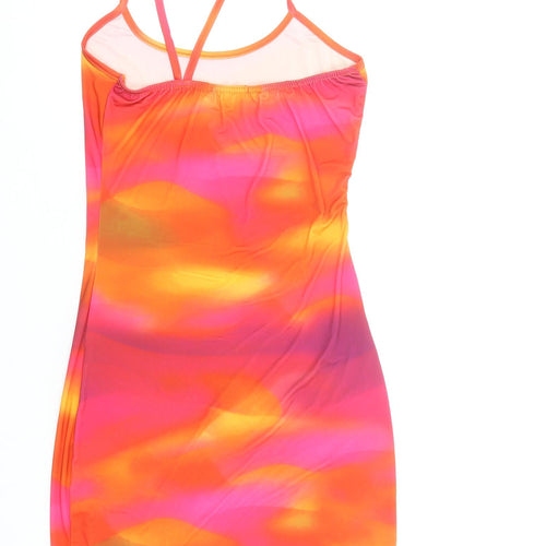 PrettyLittleThing Women’s Multicoloured Slip Dress Size 8 Short