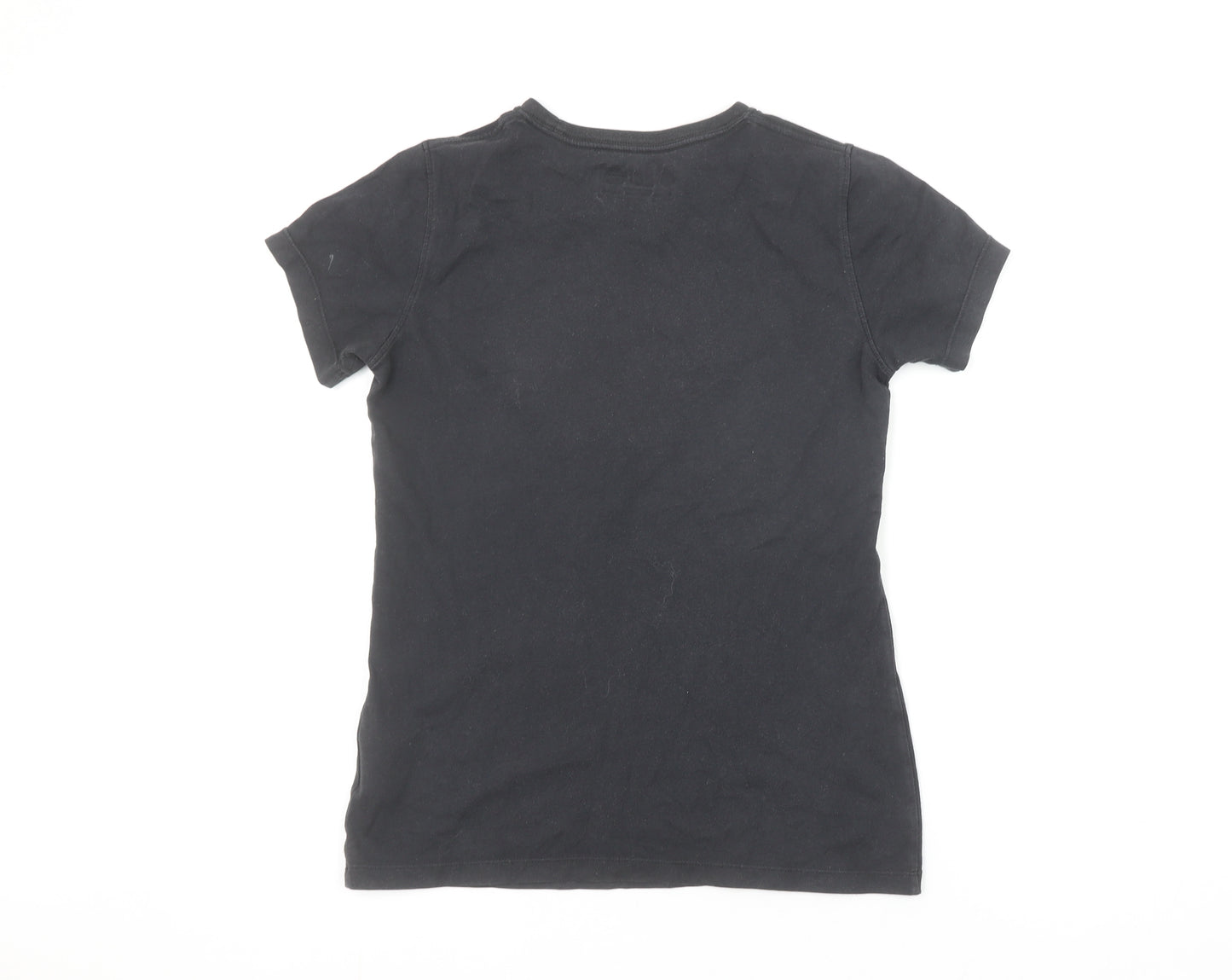New Balance Womens Black XS Logo Sports T-Shirt
