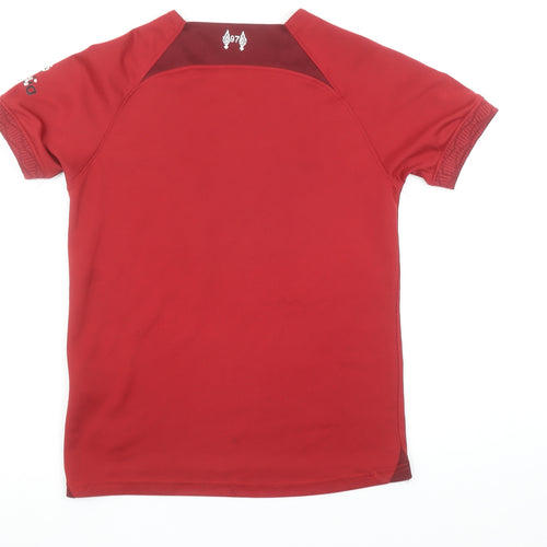 Nike Boys Red Liverpool FC 7-8 Years Football Jersey T-Shirt