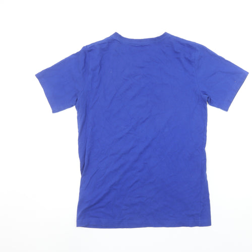 Converse Boys Blue XL Logo Graphic Print Cotton T-Shirt