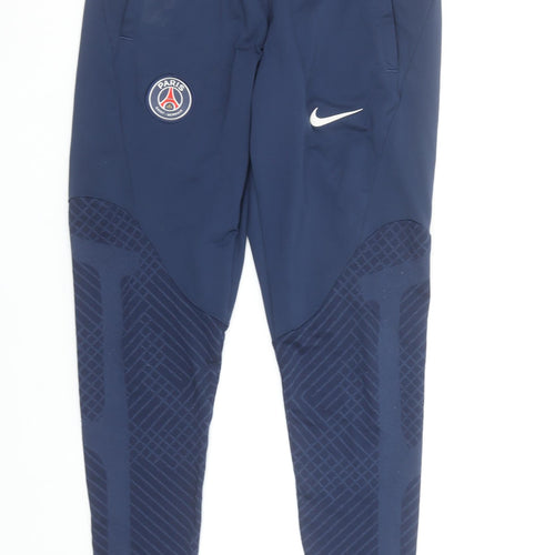 Nike PSG Mens Blue Slim Fit Track Pants S Football Activewear