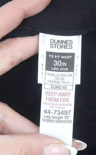 Dunnes Stores Men's Black 30W 30L Regular Fit Straight Jeans