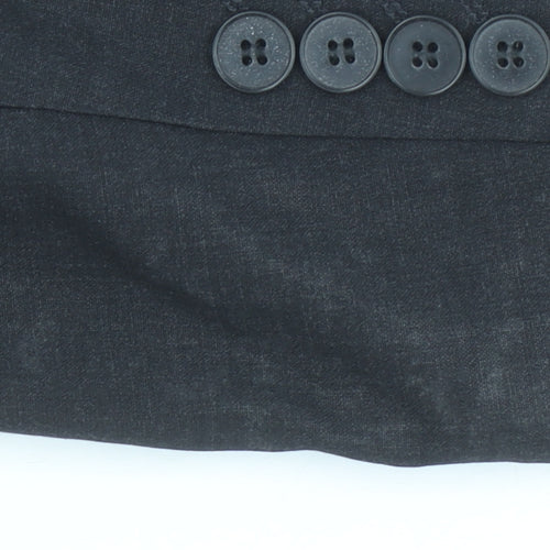 Brook Taverner Women’s Black Wool Blend Tailored Blazer Size 8R