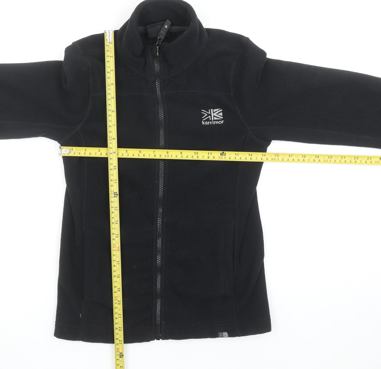 Karrimor Boys Black Fleece Full Zip Jacket 11-12 Years Regular Fit Outdoor