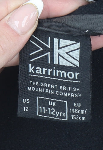 Karrimor Boys Black Fleece Full Zip Jacket 11-12 Years Regular Fit Outdoor