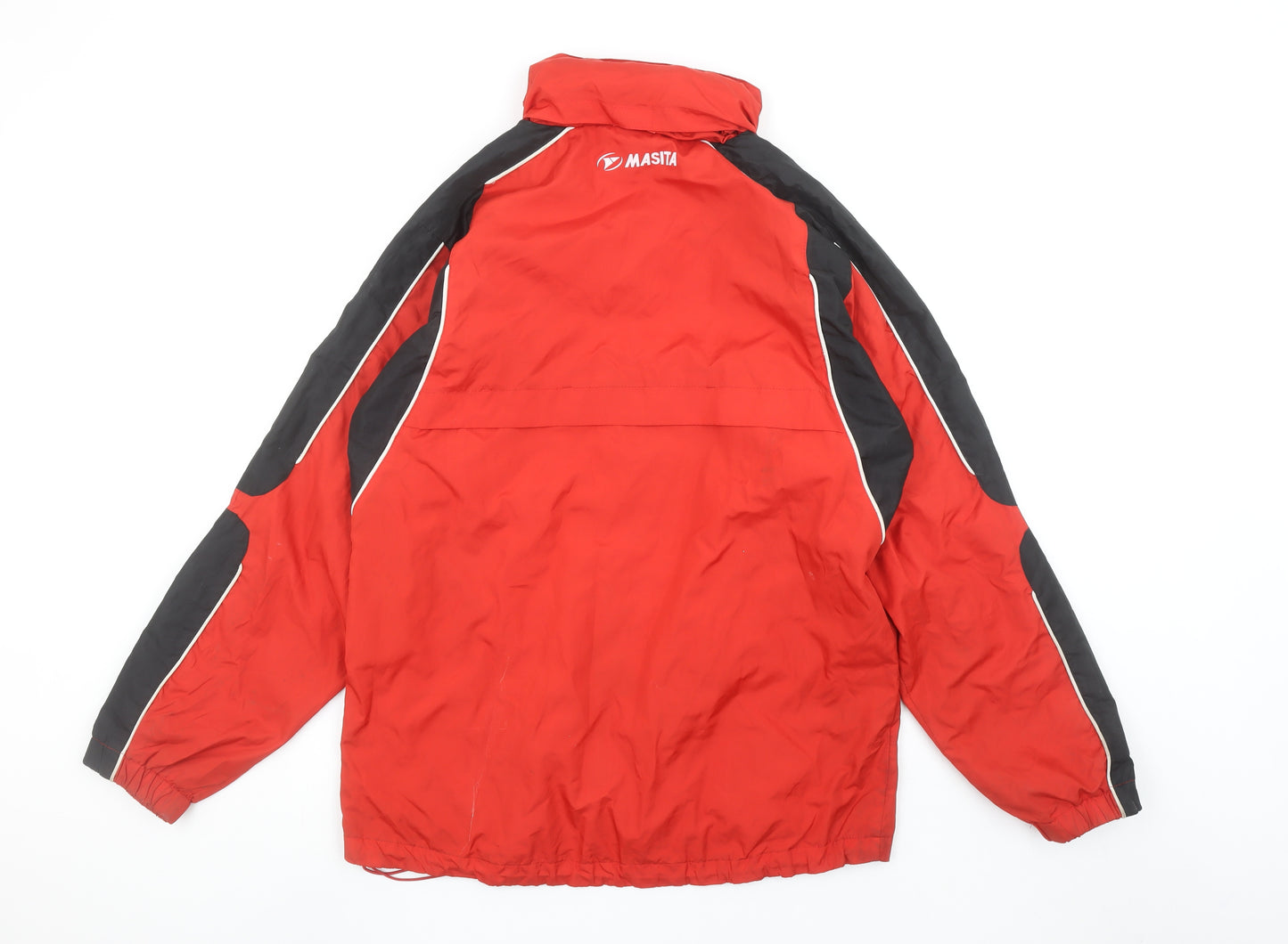 Masita Men's Red Windbreaker Sports Jacket Size S Polyester