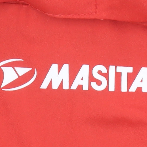 Masita Men's Red Windbreaker Sports Jacket Size S Polyester