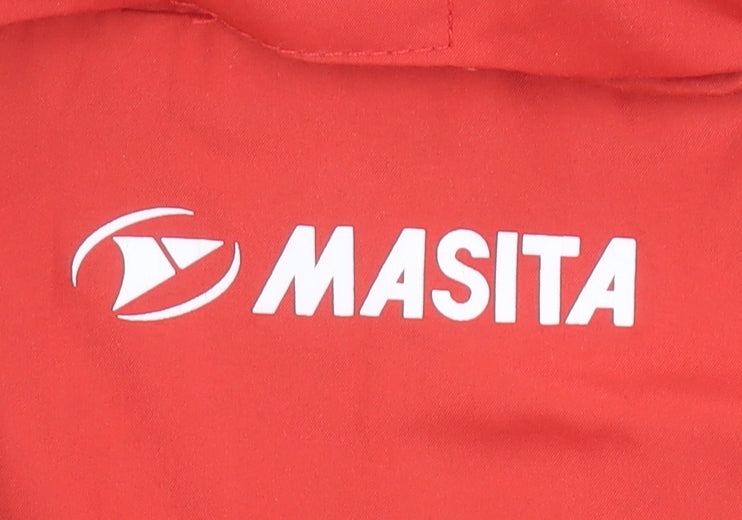Masita Men's Red Windbreaker Sports Jacket Size S Polyester