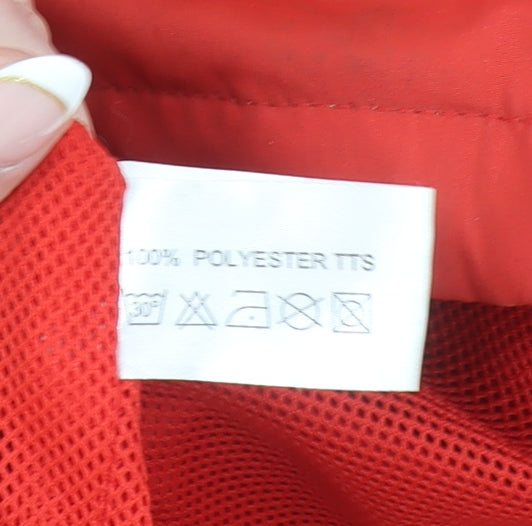 Masita Men's Red Windbreaker Sports Jacket Size S Polyester