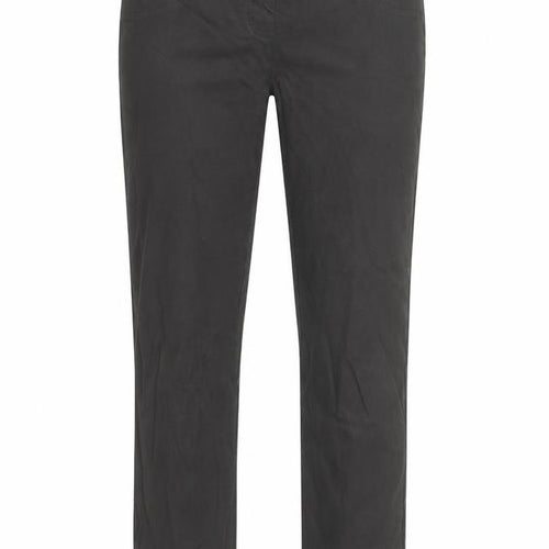 Punt Roma Womens Brown Stretch Trousers Size M Straight Fit