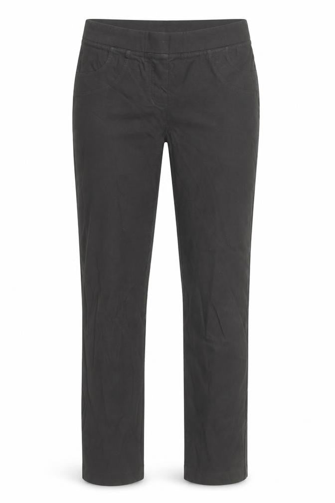 Punt Roma Womens Brown Stretch Trousers Size M Straight Fit