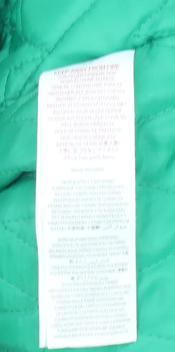 Boden Girls Pink Hooded Duffle Coat 2-3 Years Padded Winter Outerwear