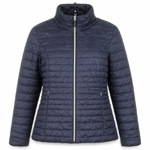 F&F Women's Navy Quilted Puffer Jacket UK 12 Lightweight Casual