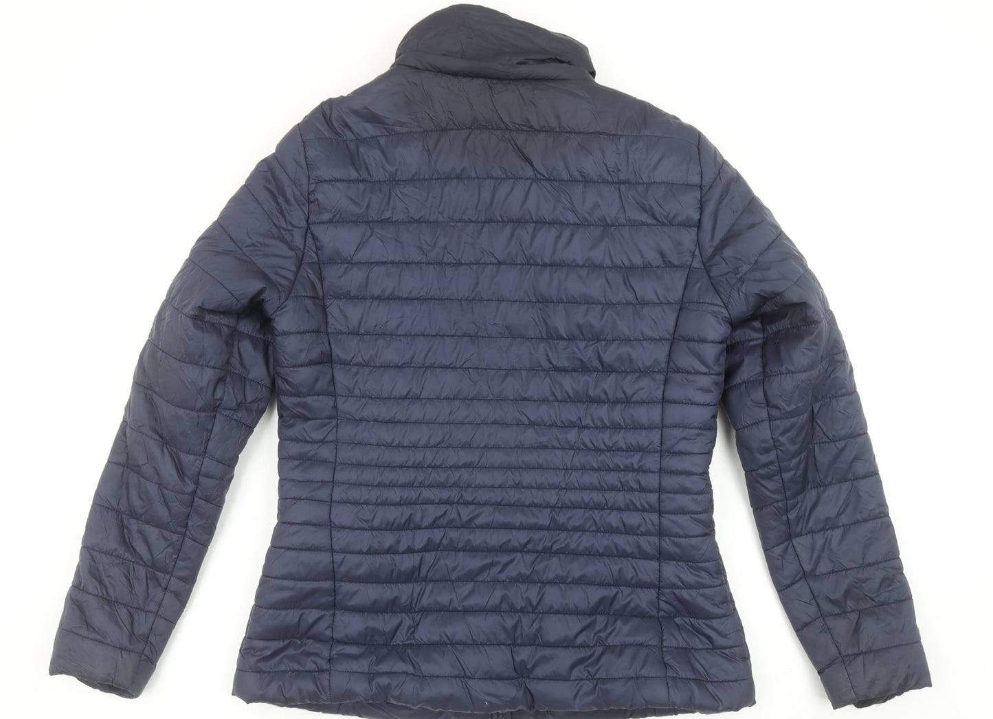 F&F Women's Navy Quilted Puffer Jacket UK 12 Lightweight Casual