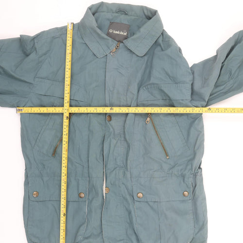 Hawkshead Men’s Green Parka Jacket M Mid-Length Lined Outdoor Zip Pockets