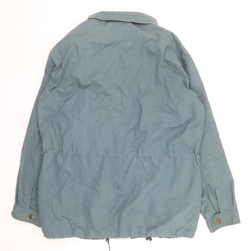 Hawkshead Men’s Green Parka Jacket M Mid-Length Lined Outdoor Zip Pockets
