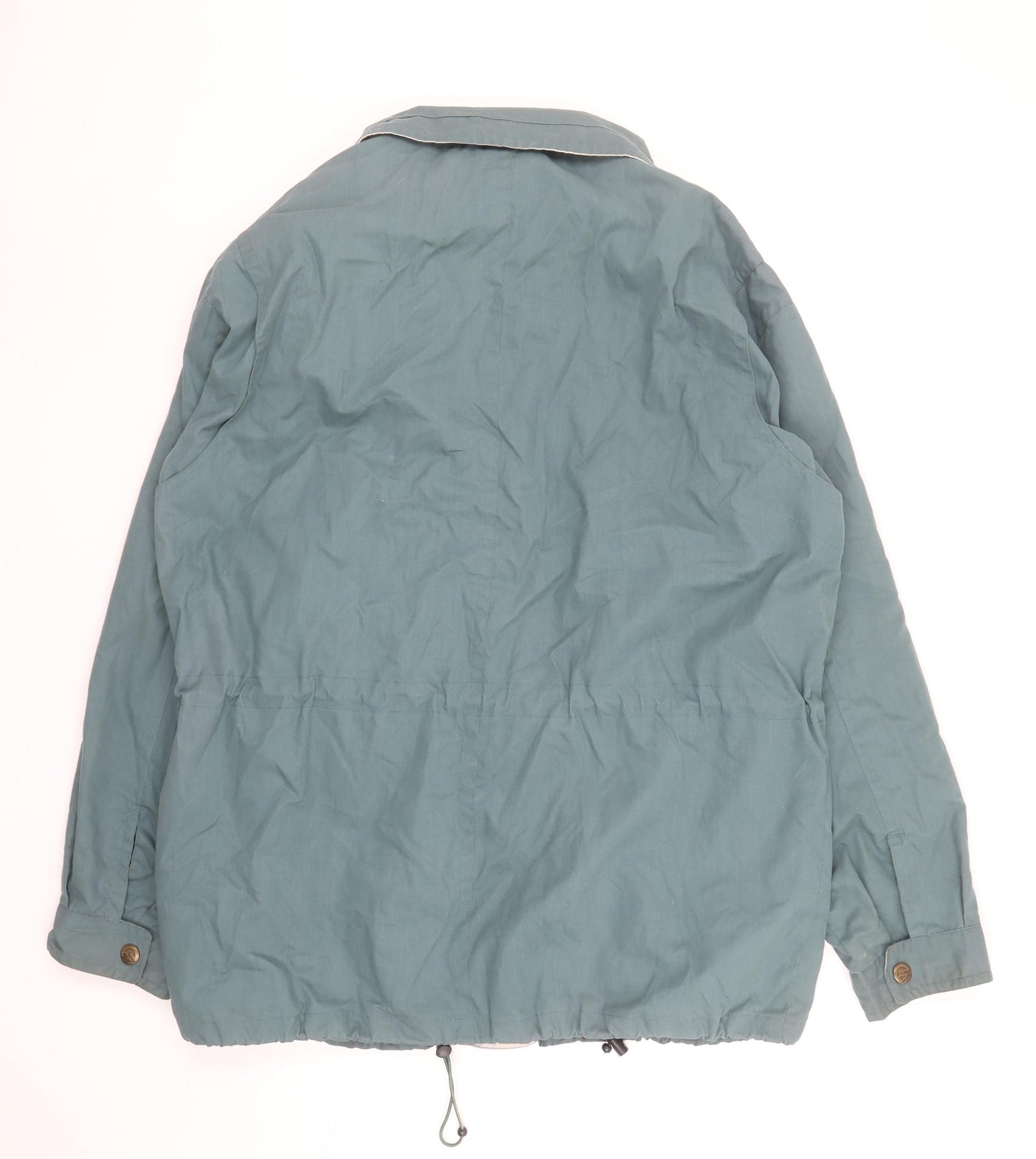 Hawkshead Men’s Green Parka Jacket M Mid-Length Lined Outdoor Zip Pockets