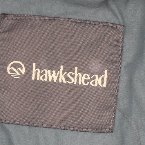 Hawkshead Men’s Green Parka Jacket M Mid-Length Lined Outdoor Zip Pockets