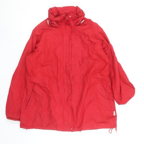 Regatta Women's Red Waterproof Parka Jacket Size 18 XL